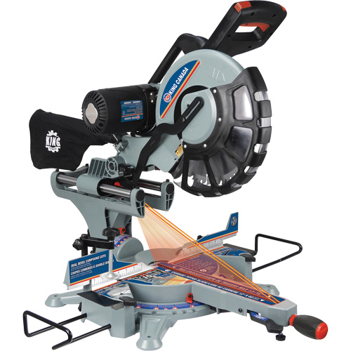 Dual Bevel Sliding Compound Mitre Saw, 12", 15 A D. Morneault & Fils