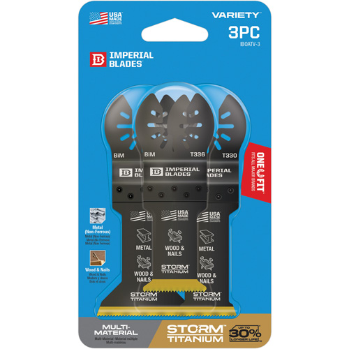 Jeu de lames en titane pour le m&eacute;tal et le bois Storm One Fit D. Morneault & Fils