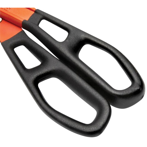 13" Serrated Aluminum Tinner Snip with Dipped Handle, 3" Cut Length, Straight Cut D. Morneault & Fils