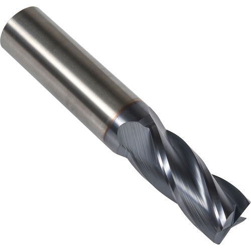 S234 30° Square End Mill, 1/16" Dia., 1-1/2" L, 4 Flutes, 1/8" Shank, Carbide D. Morneault & Fils