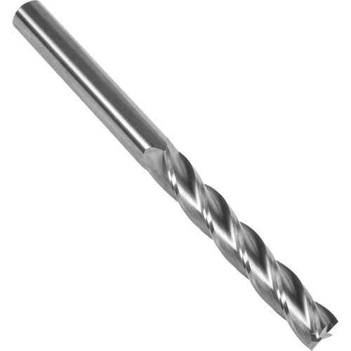 S137 30° Extra Long Square End Mill, 3/8" Dia., 4" L, 4 Flutes, 3/8" Shank, Carbide D. Morneault & Fils
