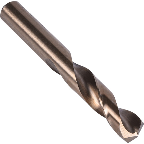 Stub Length Drill Bit, H, High Speed Cobalt, 1-1/2" Flute, 135° Point D. Morneault & Fils
