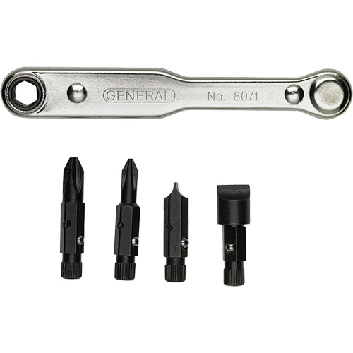 Ratcheting Offset Screwdriver Set, 5 Pcs. D. Morneault & Fils