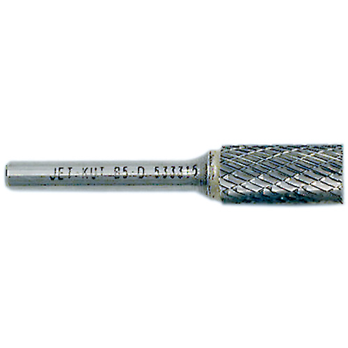 End-Cut Cylindrical Burr, 1/2" Dia., 1/4" Shank, 1" Depth of Cut D. Morneault & Fils