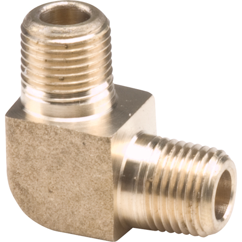 Coudes de tuyau 90° m&acirc;le, 1/4" dia., Laiton D. Morneault & Fils