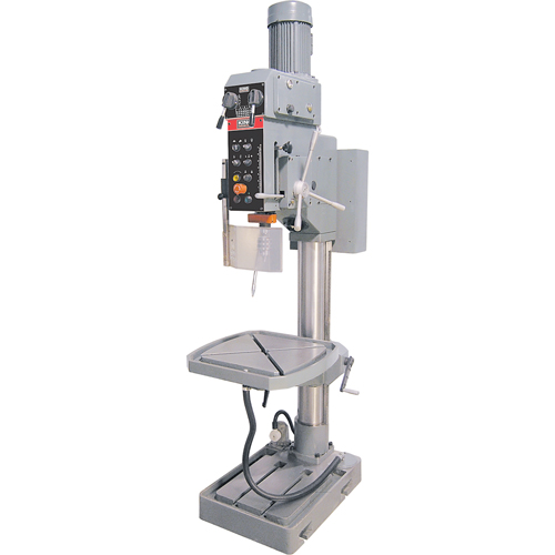 Variable Speed Gearhead Drill Presses, 5/8" Chuck, 2 Speed(s), 22" W x 22" L, #4 Morse D. Morneault & Fils