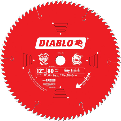 Contractor Saw Blades - Fine Finishing Saw Blades, 12", 80 Teeth, Wood Use D. Morneault & Fils