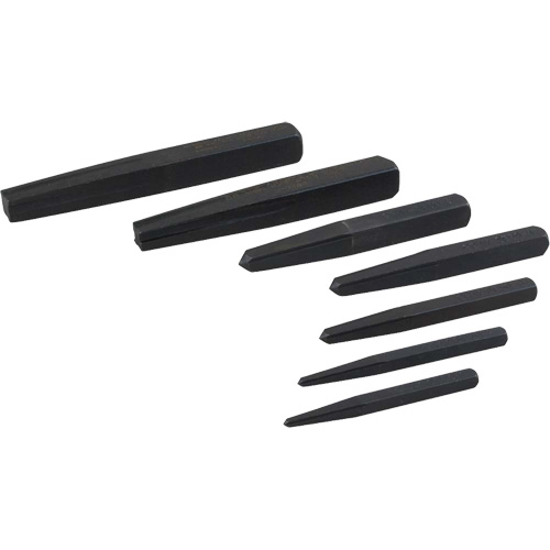 Straight Type Extractor Set, 7 Pieces D. Morneault & Fils