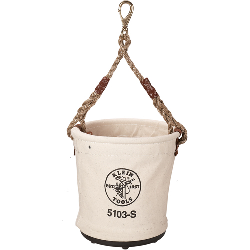 Seau &agrave; outils, 12" lo x 12" la x 12" h, Toile, Beige D. Morneault & Fils