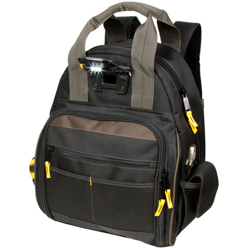 Techgear 53-Pocket Tool Backpack, 16" L x 13-1/4" W, Black, Polyester D. Morneault & Fils