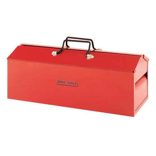 Tool Box, 8-13/20" D x 21-3/10" W x 9" H, Red D. Morneault & Fils
