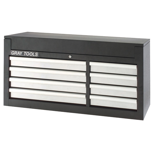 Coffre sup&eacute;rieur - 8 tiroirs, 53-3/8" la, 8 tiroirs, Noir D. Morneault & Fils
