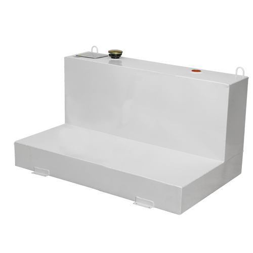 Steel Fuel Transfer Tank, Steel, 100 Gal. Capacity, White D. Morneault & Fils