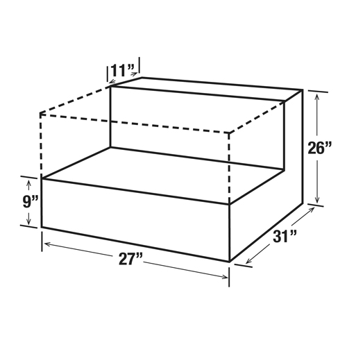 R&eacute;servoir de transfert pour carburant en acier, Acier, Capacit&eacute; 48 gal., Blanc D. Morneault & Fils