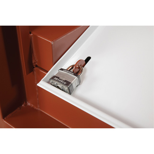 Field Office Jobsite Box, 33" W x 63" D x 80" H, Steel, Red D. Morneault & Fils