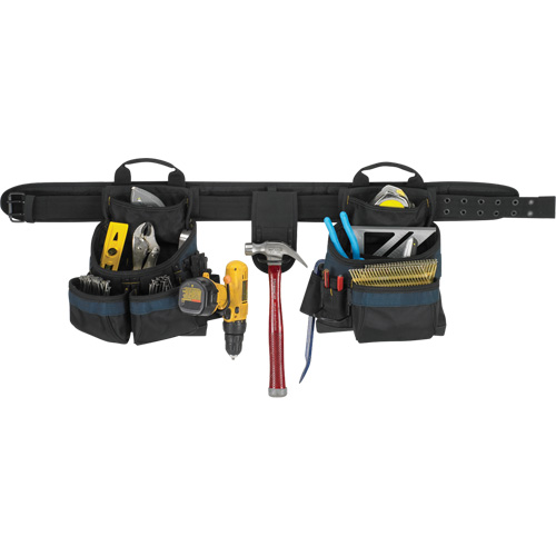 Ceinture &agrave; outils pour &eacute;lectricien, Polyester, Noir D. Morneault & Fils