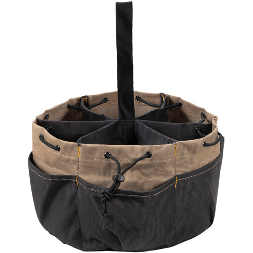 Sac &agrave; outils BUCKETBAG, Polyester, 18 pochettes, Noir D. Morneault & Fils