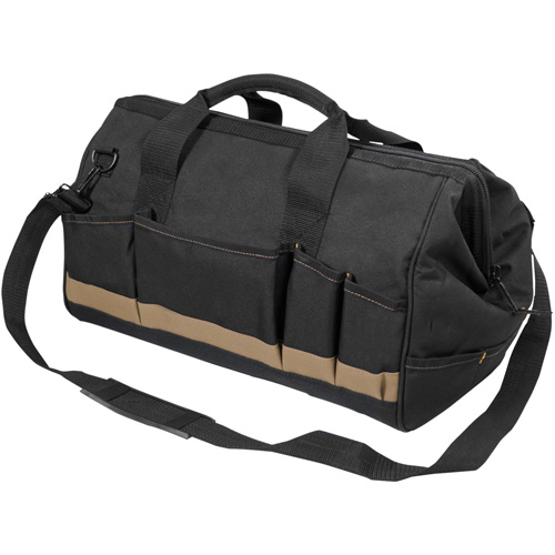 Sac &agrave; outils MEGAMOUTH, Polyester, 25 pochettes, Noir D. Morneault & Fils