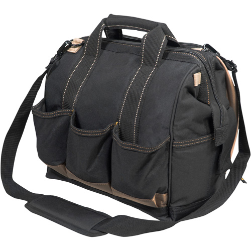Porte-outils &agrave; compartiments multiples, Polyester, 33 pochettes, Noir D. Morneault & Fils
