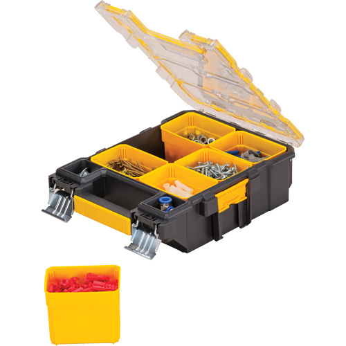 Organisateur de format moyen PRO, 4-1/2" la x 10-1/4" p x 13-3/5" h, Noir/Jaune D. Morneault & Fils