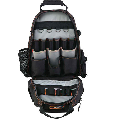 Arsenal&reg; 5843 Tool Backpack, 13-1/2" L x 8-1/2" W, Black, Polyester D. Morneault & Fils