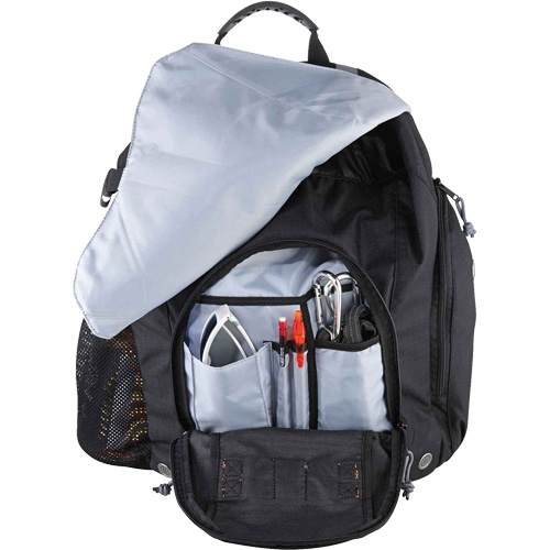 Arsenal&reg; 5143 Tool Backpack, 15" L x 8" W, Black, Polyester D. Morneault & Fils
