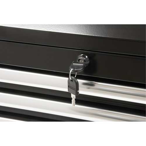 Industrial Tool Chest, 26" W, 4 Drawers, Black D. Morneault & Fils