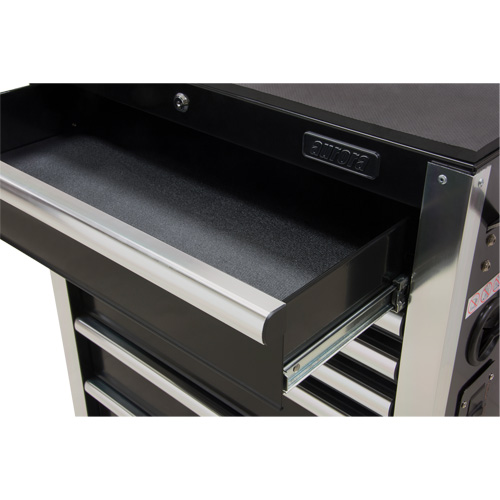 Heavy-Duty Tool Cart, 7 Drawers, 28" W x 22" D x 42-3/8" H, Black D. Morneault & Fils