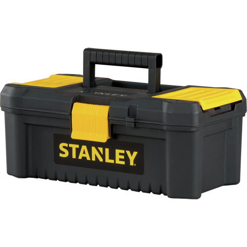 Coffre &agrave; outils avec plateau Essential, 12-1/2" la x 7-3/8" p x 5-1/8" h, Noir/Jaune D. Morneault & Fils