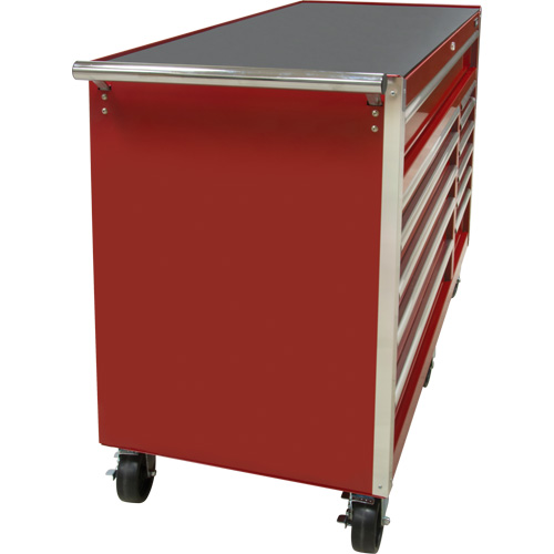 Industrial Tool Cart, 12 Drawers, 56" W x 24-1/2" D x 38-1/8" H, Red D. Morneault & Fils