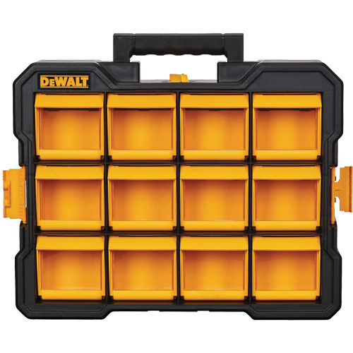 Organisateur Flip-Bin, 3-7/8" la x 17-3/4" p x 13-7/8" h, Noir/Jaune D. Morneault & Fils