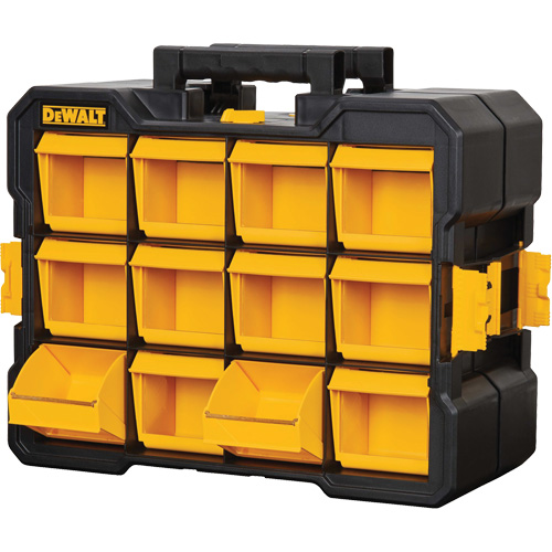 Organisateur Flip-Bin, 3-7/8" la x 17-3/4" p x 13-7/8" h, Noir/Jaune D. Morneault & Fils