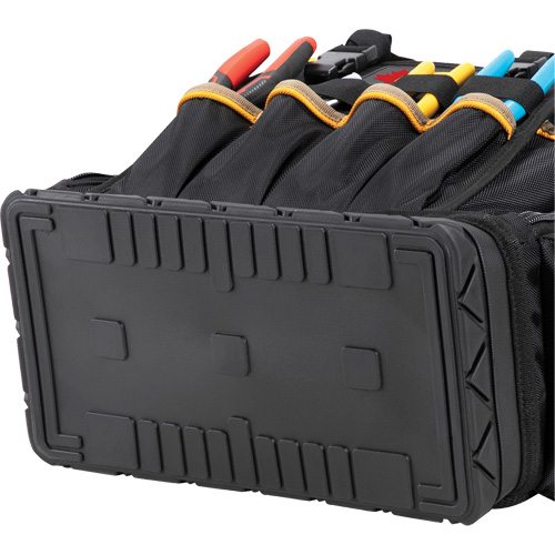 Molded Base Tool Backpack, 18" L x 13" W, Black/Blue, Ballistic/Polyester D. Morneault & Fils