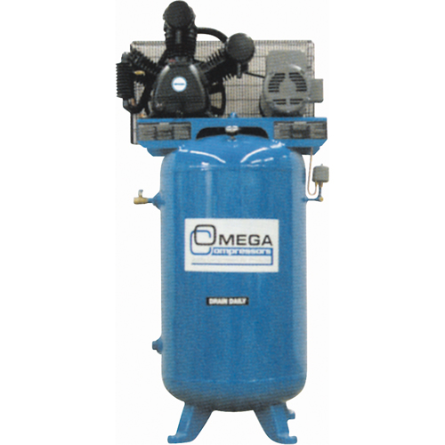Industrial Series Air Compressors - Vertical Compressors - Two Stage, 66.6 Gal. (80 US Gal) D. Morneault & Fils