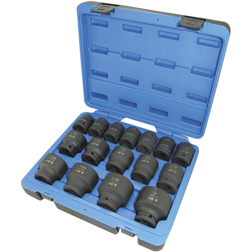 Jeu de douilles SAE &agrave; 6 pans PS1634, 16 Mcx, Chocs, Prise de 3/4" D. Morneault & Fils