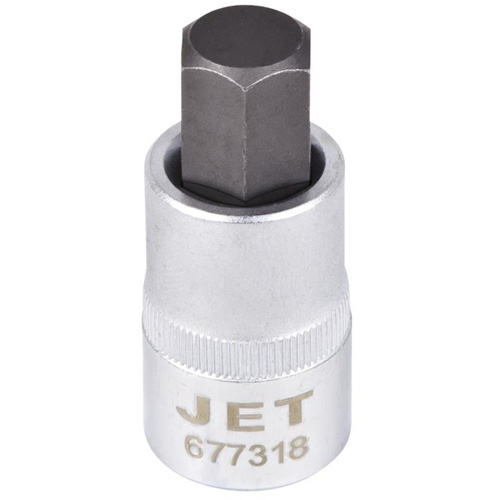 SAE Bit Socket, Hex, 5/8" x 2" L, 1/2" Drive D. Morneault & Fils