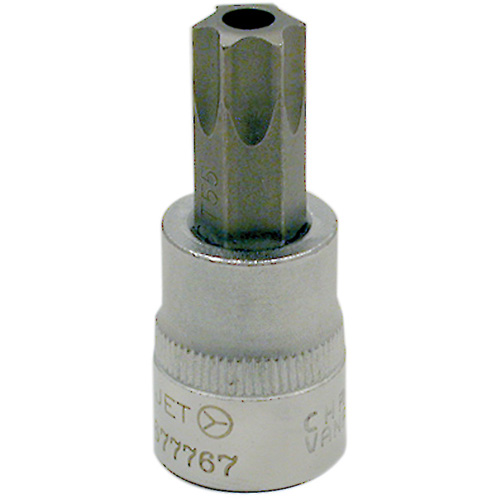 Douille &agrave; embout, Torx inviolable, T-55 x 2" lo, Prise 3/8" D. Morneault & Fils