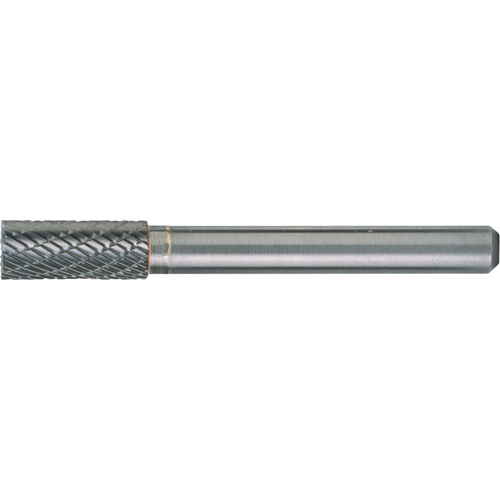 Solid Carbide Burrs - Cylinder Shape with End Cut, SB-43, 1/8" Dia., 1/8" Shank, 9/16" Depth of Cut D. Morneault & Fils
