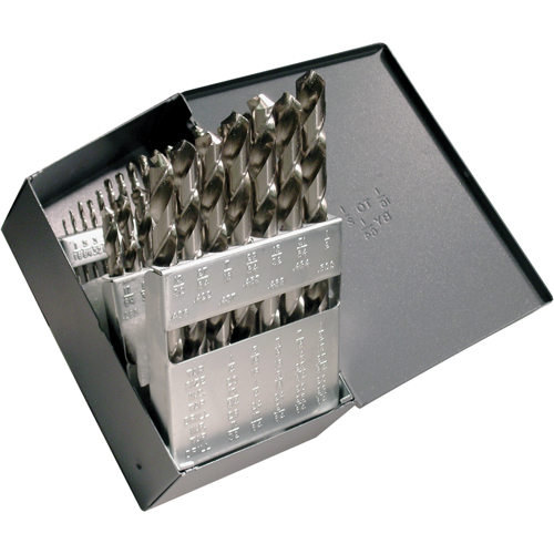 Jeux de forets CLEVELAND, 29 morceaux, Acier rapide D. Morneault & Fils