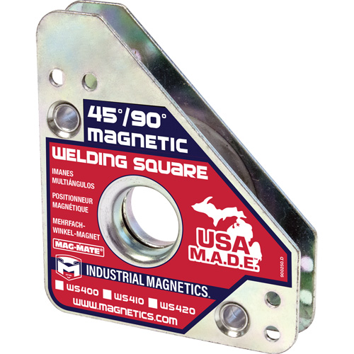 Magnetic Welding Squares, 3-3/4" L x 3/4" W x 4-3/8" H, 75 lbs. D. Morneault & Fils