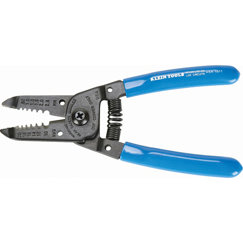 Wire Strippers/Cutters, 6-1/8" L, 10, 12, 14, 16, 18, 20 AWG D. Morneault & Fils