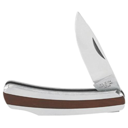 Pocket Knife with Drop Point Blade, 2-1/4" Blade, Stainless Steel Blade, Stainless Steel Handle D. Morneault & Fils