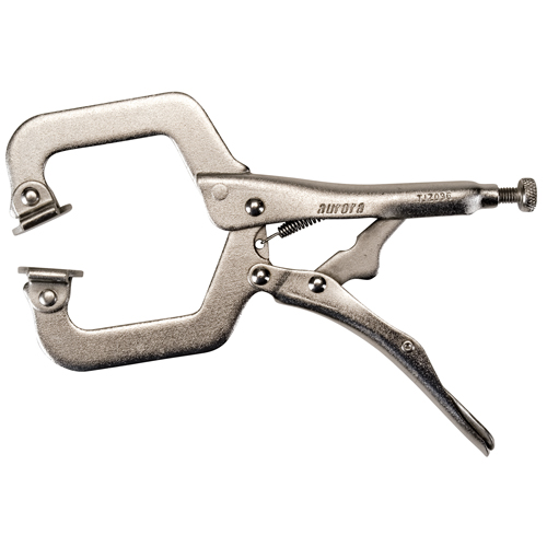 Pince-&eacute;tau avec coussins pivotants, Longueur 6", Pinces serre-joints D. Morneault & Fils