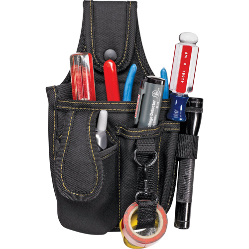 &eacute;tuis &agrave; plusieurs pochettes pour outils & t&eacute;l&eacute;phone cellulaire, Porte-outil multiple, Polyester, 4 Poches D. Morneault & Fils