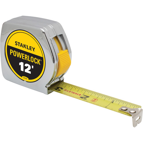 PowerLock&reg; Tape Measure, 3/4" x 12', Imperial Graduations D. Morneault & Fils