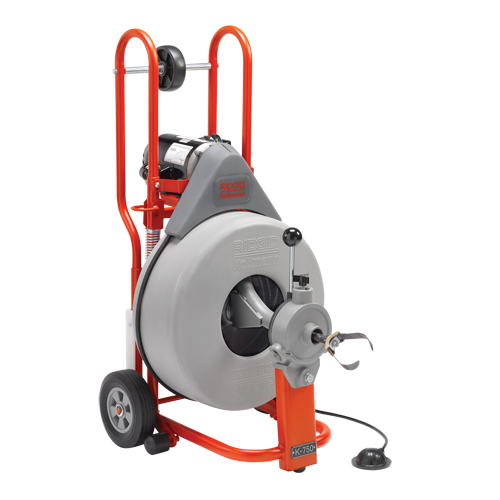 Nettoyant de drain K-750 pour machine &agrave; baril, &eacute;lectrique, 3/4" x 100' D. Morneault & Fils