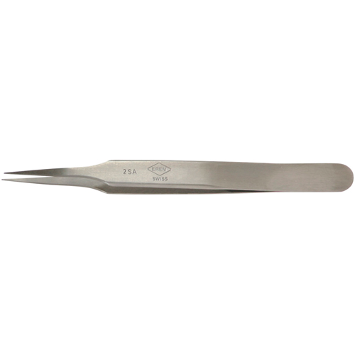 Tweezers - Pointed Tip, Straight Relieved D. Morneault & Fils