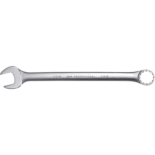 Combination Wrench, 12 Point, 1-3/8", Satin Finish D. Morneault & Fils