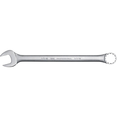 Combination Wrench, 12 Point, 1-7/16", Satin Finish D. Morneault & Fils