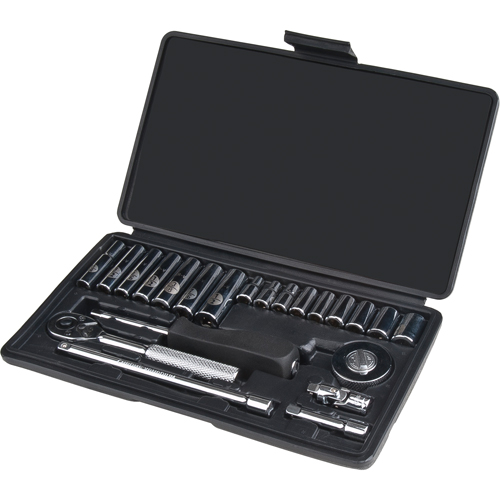 Jeu de douilles, 22 Mcx, Prise de 1/4", Profond D. Morneault & Fils